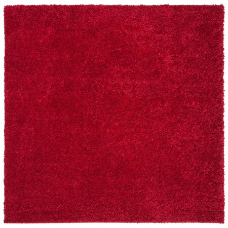 Safavieh 3 x 3 ft. August Shag 900 Power Loomed Square Area Rug, Red AUG900Q-3SQ